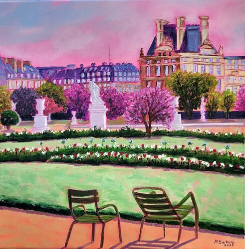 Paris. Primavera en Tuileries von Mónica Barbará, Malerei kaufen auf Select