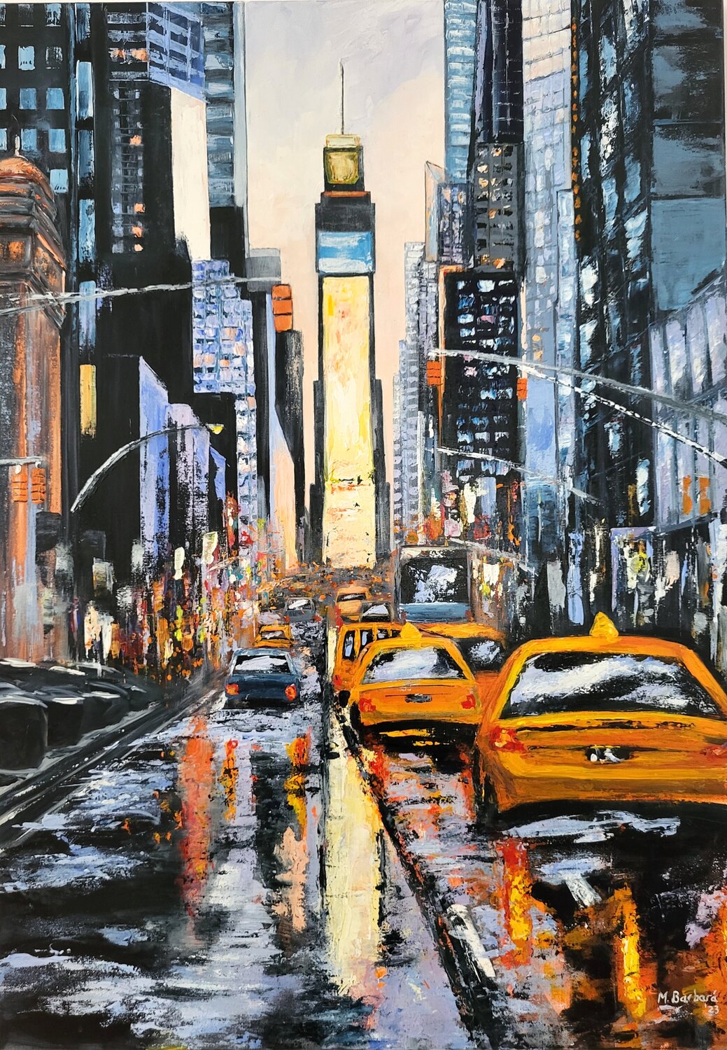 New York city Mónica Barbará Original painting for sale