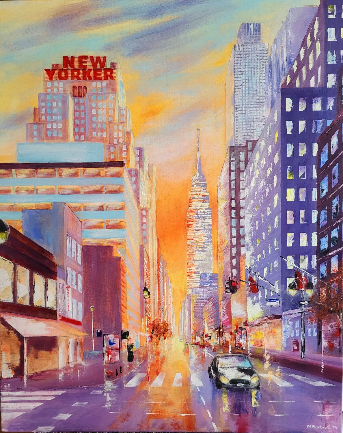 New Yorker Mónica Barbará Original painting for sale