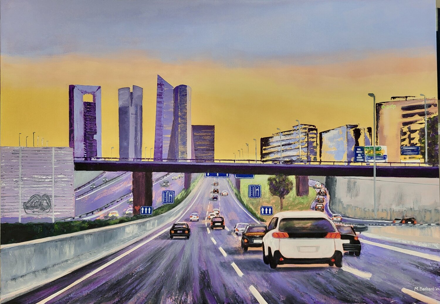 De Madrid al cielo Mónica Barbará Original painting for sale