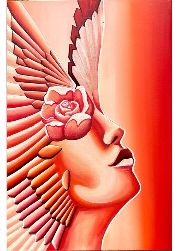 Wings of freedom by Claire Franceschi, Painting for Sale on Select