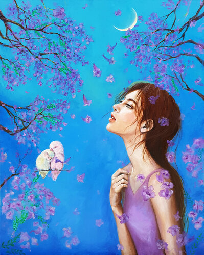Nostalgia: Jakaranda by Eury (Yeahgean) Kim, Painting for Sale on Select