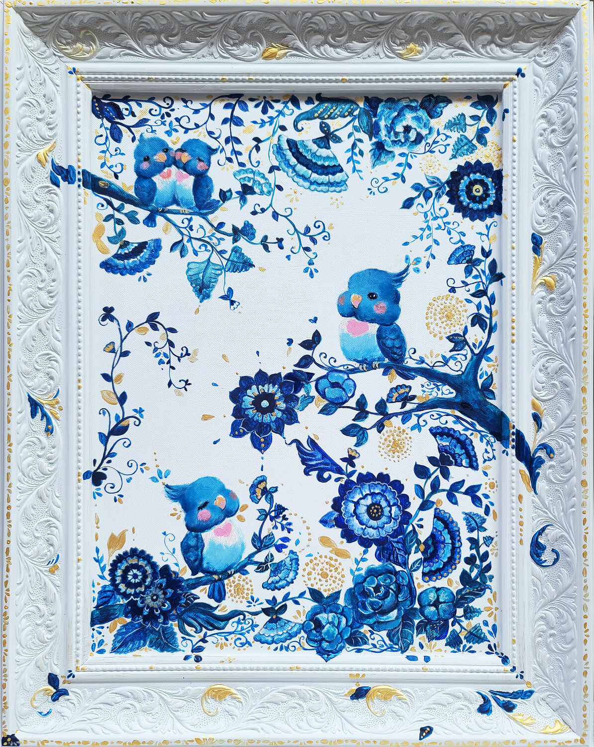 Dreaming of bluebirds Eury (Yeahgean) Kim Original painting for sale