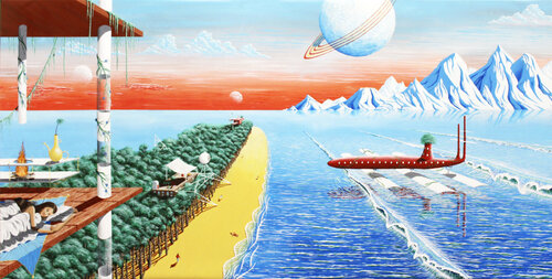 Aube d'argent by Camille Adra, Painting for Sale on Select