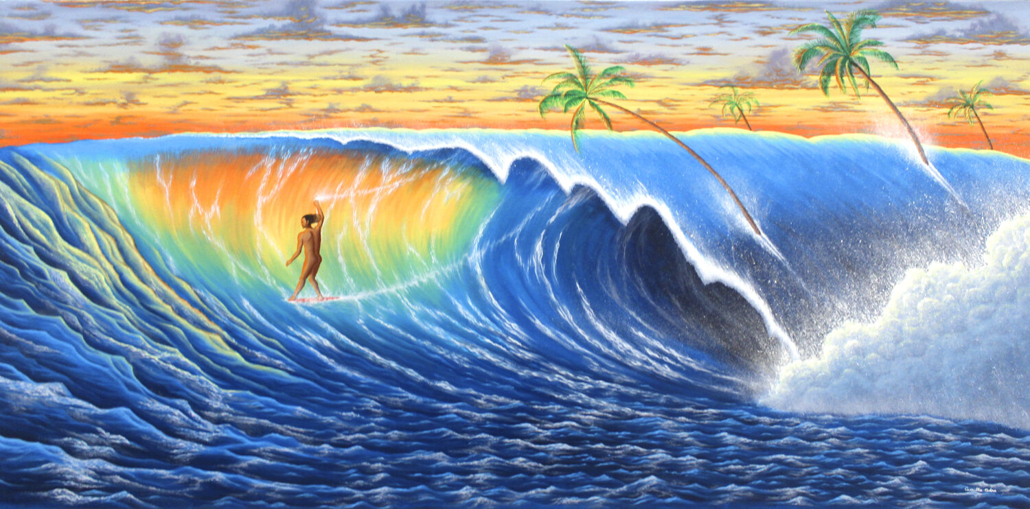 Glisse divine Camille Adra Original painting for sale