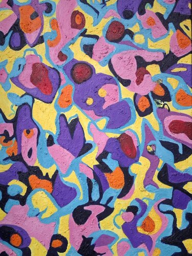 Funky flowers by Kateriina Hozjajenok, Painting for Sale on Select