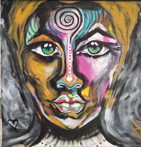 Diosa Certeza by EVA ALVAREZ Álvarez Fernández, Painting for Sale on Select