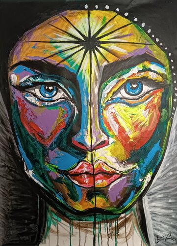 Diosa Abundancia by EVA ALVAREZ Álvarez Fernández, Painting for Sale on Select