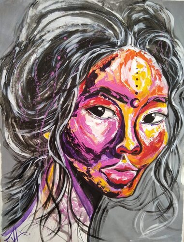 Diosa Luz de Luna by EVA ALVAREZ Álvarez Fernández, Painting for Sale on Select