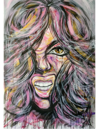 Diosa Rabia by EVA ALVAREZ Álvarez Fernández, Painting for Sale on Select