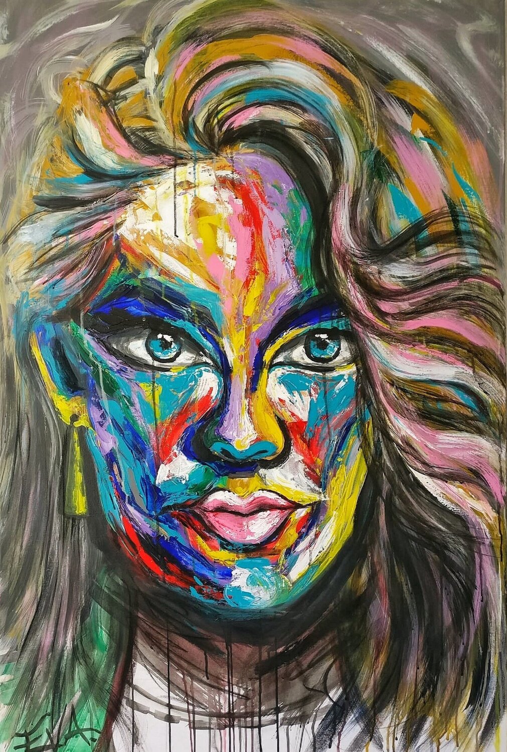 Diosa Belleza EVA ALVAREZ Álvarez Fernández Original painting for sale