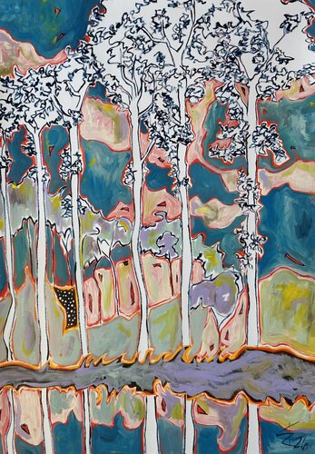 Landschaftliches II by Kristin Weyell, Painting for Sale on Select
