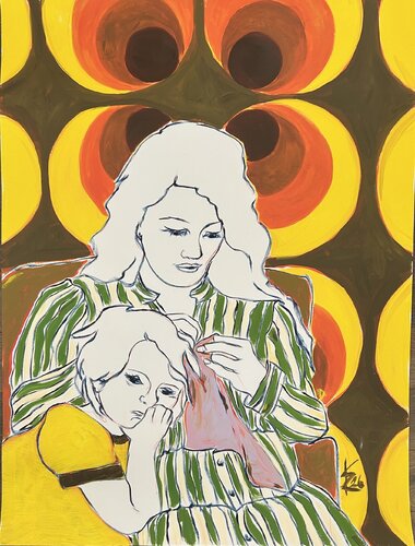 Mutter und Kind III von Kristin Weyell, Malerei kaufen auf Select