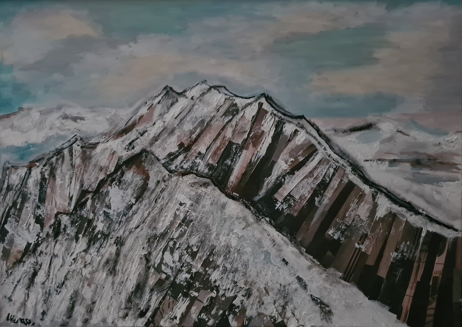 Visionary mountains Valeria Morasso Original painting for sale
