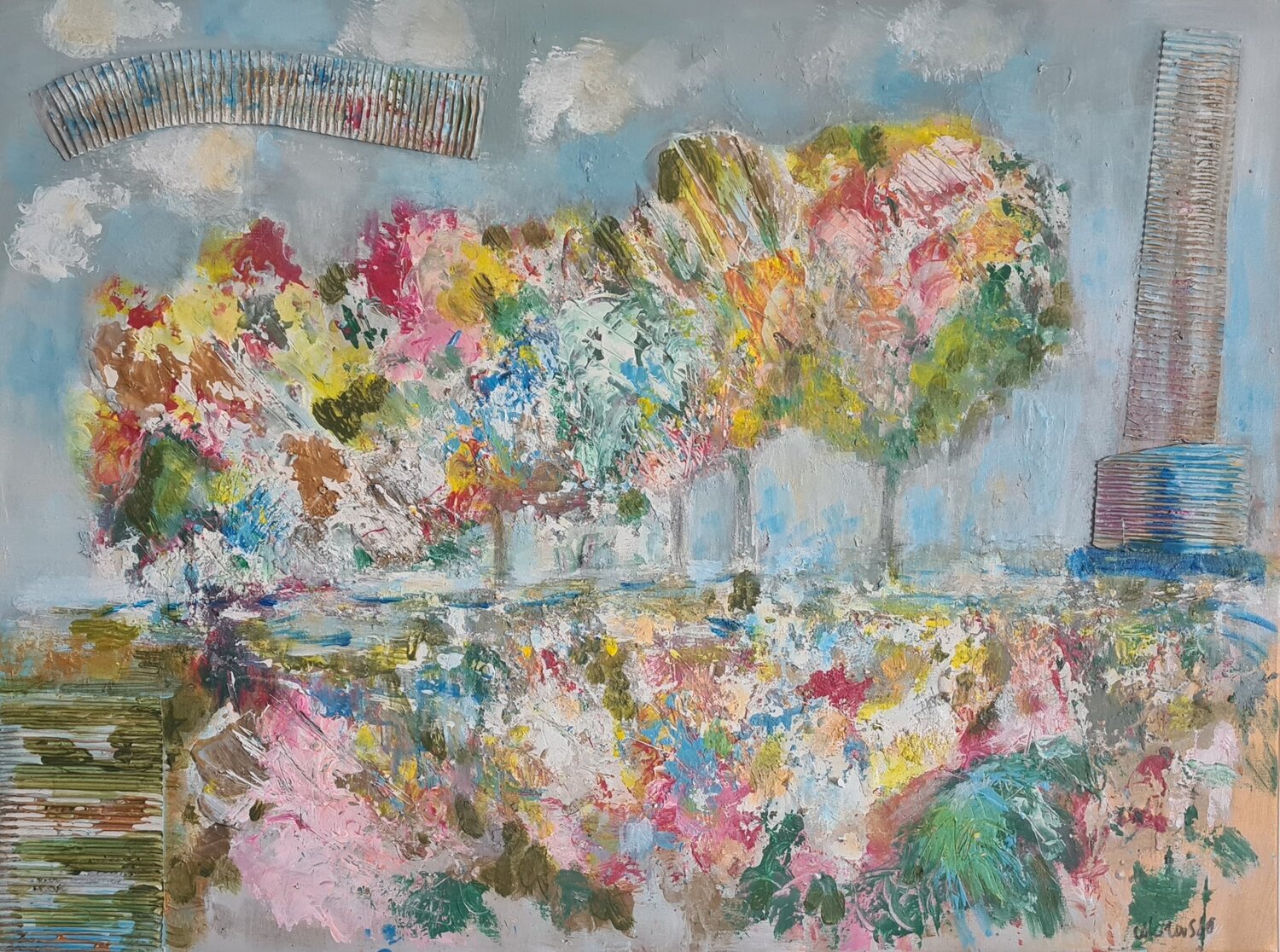 Summer trees Valeria Morasso Original painting for sale