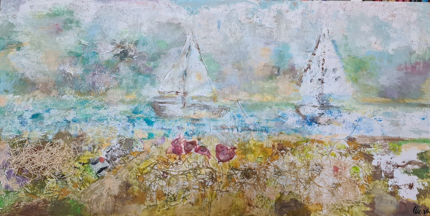 Beyond the shores Valeria Morasso Originalgemälde zu verkaufen