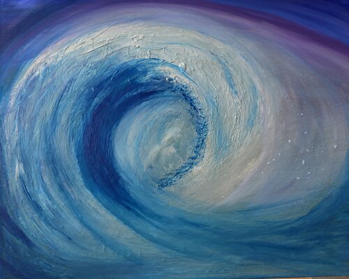 Onda marina by Elena Cantagalli, Painting for Sale on Select