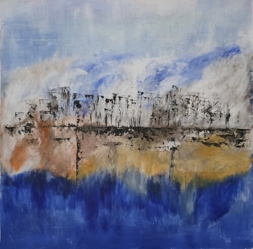 Città sospesa by Elena Cantagalli, Painting for Sale on Select