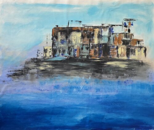 Borgo sul mare by Elena Cantagalli, Painting for Sale on Select