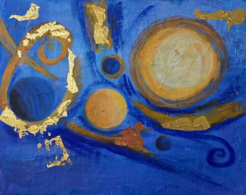 Vortice celeste by Elena Cantagalli, Painting for Sale on Select