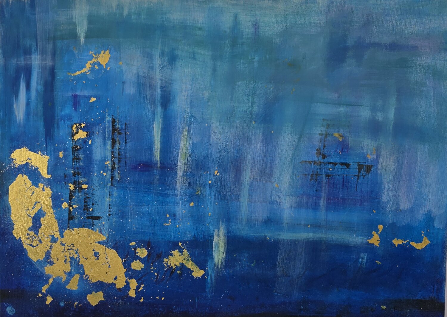 Blue ocean Elena Cantagalli Original painting for sale