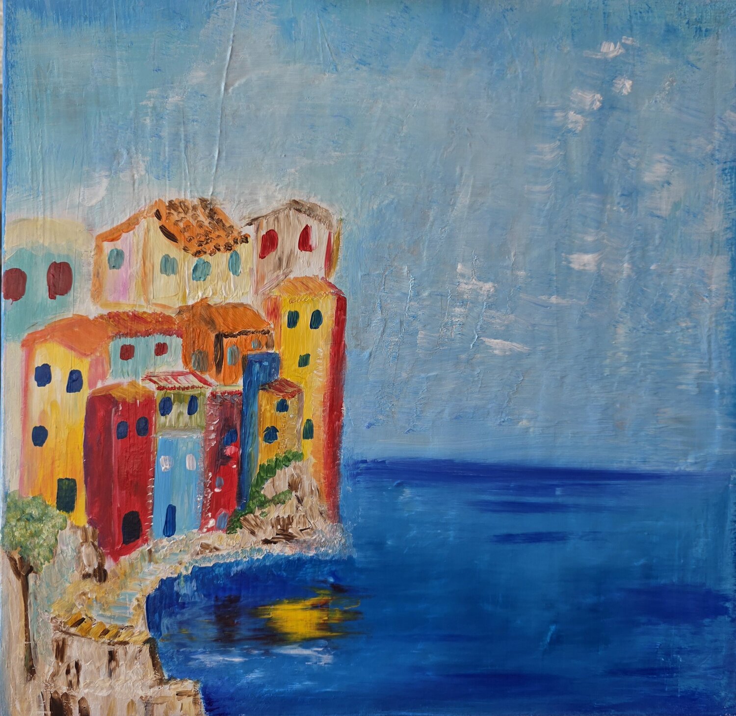 Cinque terre Elena Cantagalli Original painting for sale