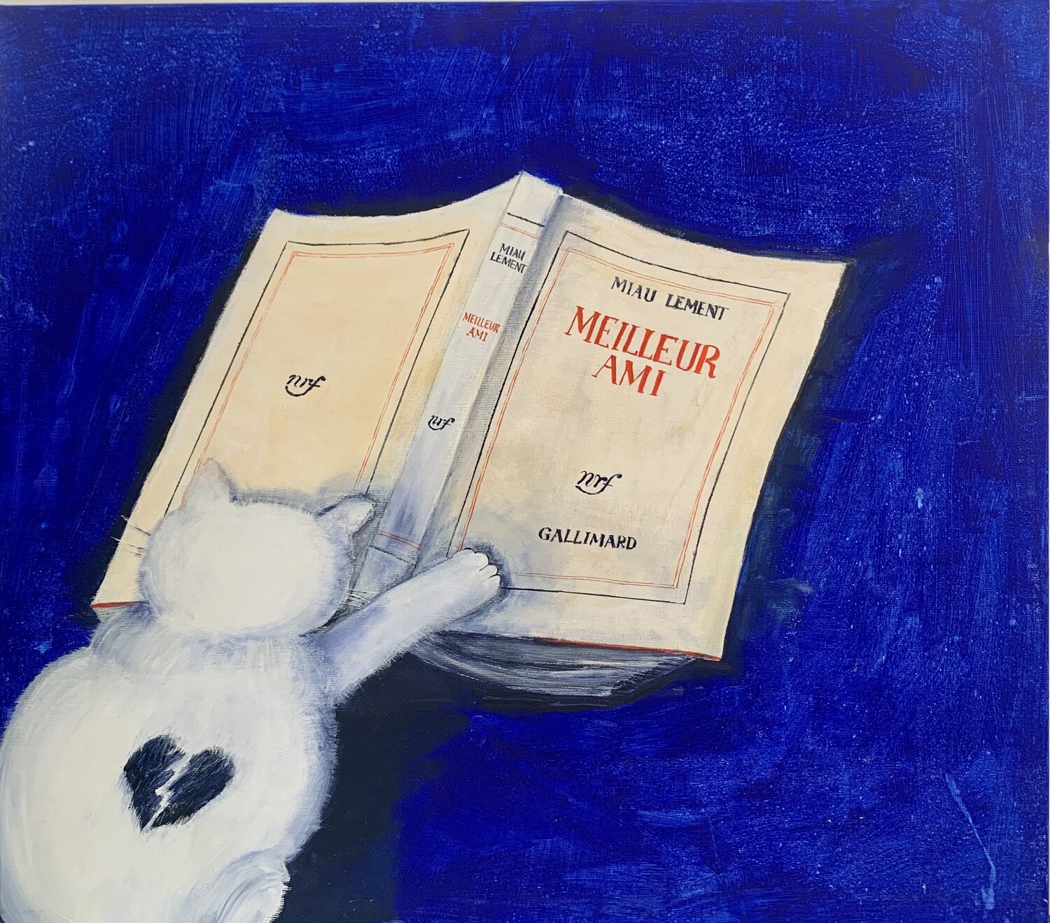 Perspicace (Meilleur ami) Jie Wang Original painting for sale