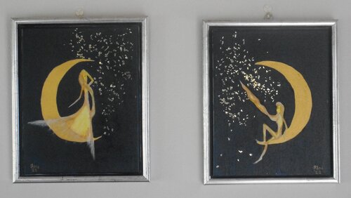 Moon fairies - Collection of 2 artworks by Alexandra Albertsen, Painting for Sale on Select