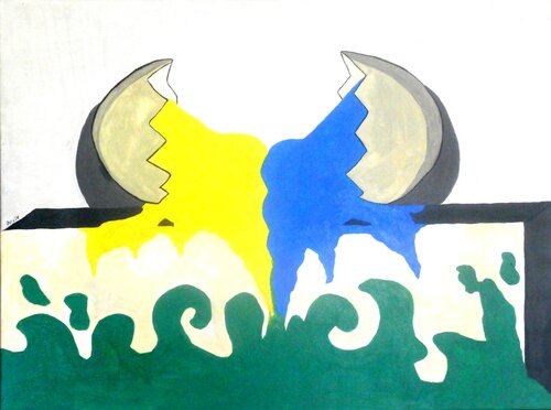 Begining of green by Alexandra Albertsen, Painting for Sale on Select