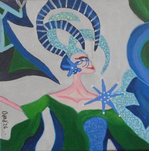 Dream Keeper by Night by Alexandra Albertsen, Painting for Sale on Select