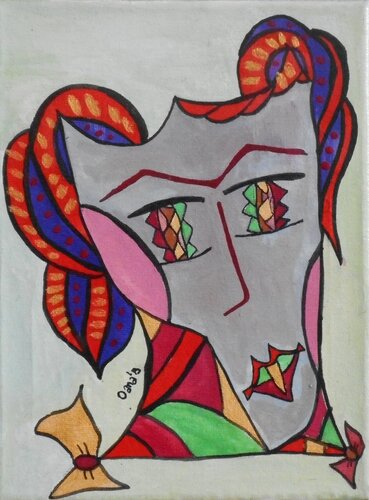 Sadness Mask by Alexandra Albertsen, Painting for Sale on Select