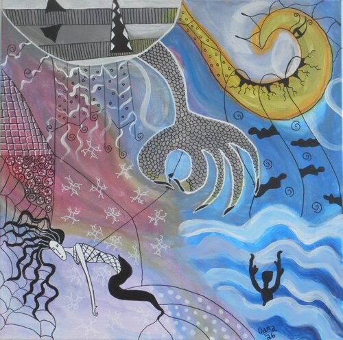 The sleep metaphor by Alexandra Albertsen, Painting for Sale on Select