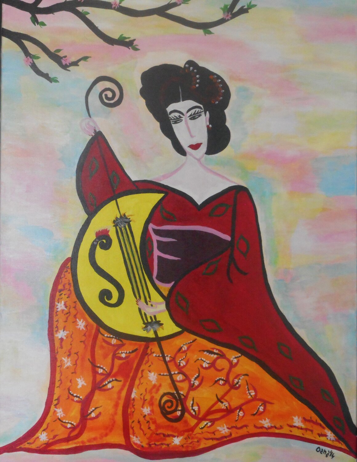 Gheisa Song Alexandra Albertsen Original painting for sale