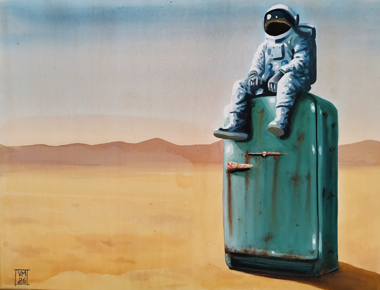 The Age of Comfort 𝗩𝗶𝗻𝗰𝗲𝗻𝘇𝗼 𝗠𝗮𝗿𝗶𝗻𝗼 Original painting for sale