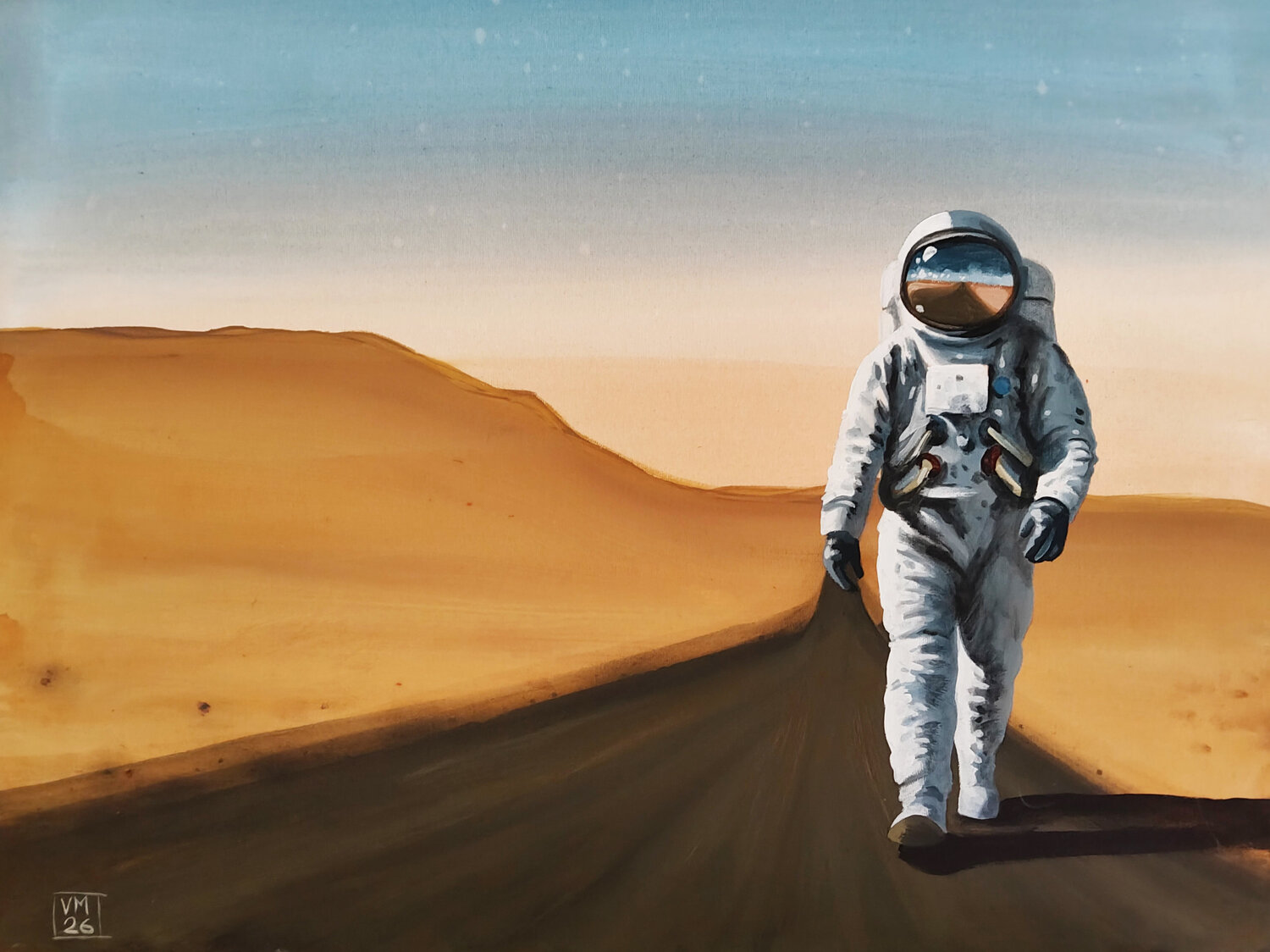 The Long Way Home 𝗩𝗶𝗻𝗰𝗲𝗻𝘇𝗼 𝗠𝗮𝗿𝗶𝗻𝗼 Original painting for sale