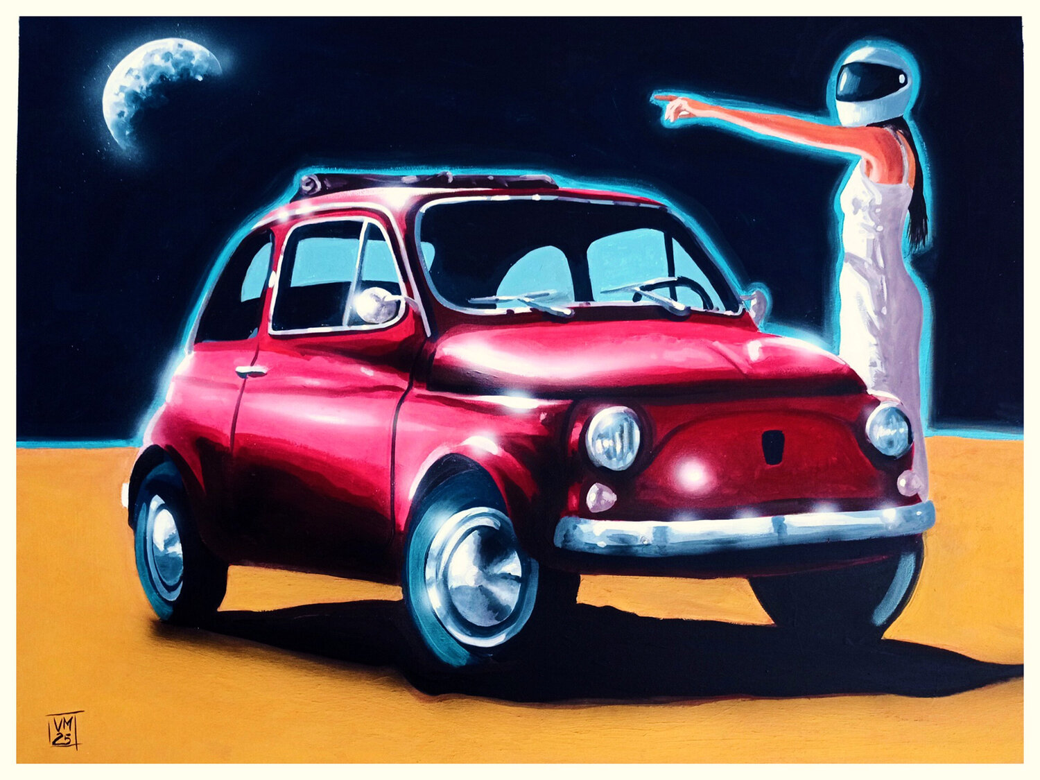On The Way 𝗩𝗶𝗻𝗰𝗲𝗻𝘇𝗼 𝗠𝗮𝗿𝗶𝗻𝗼 Original painting for sale