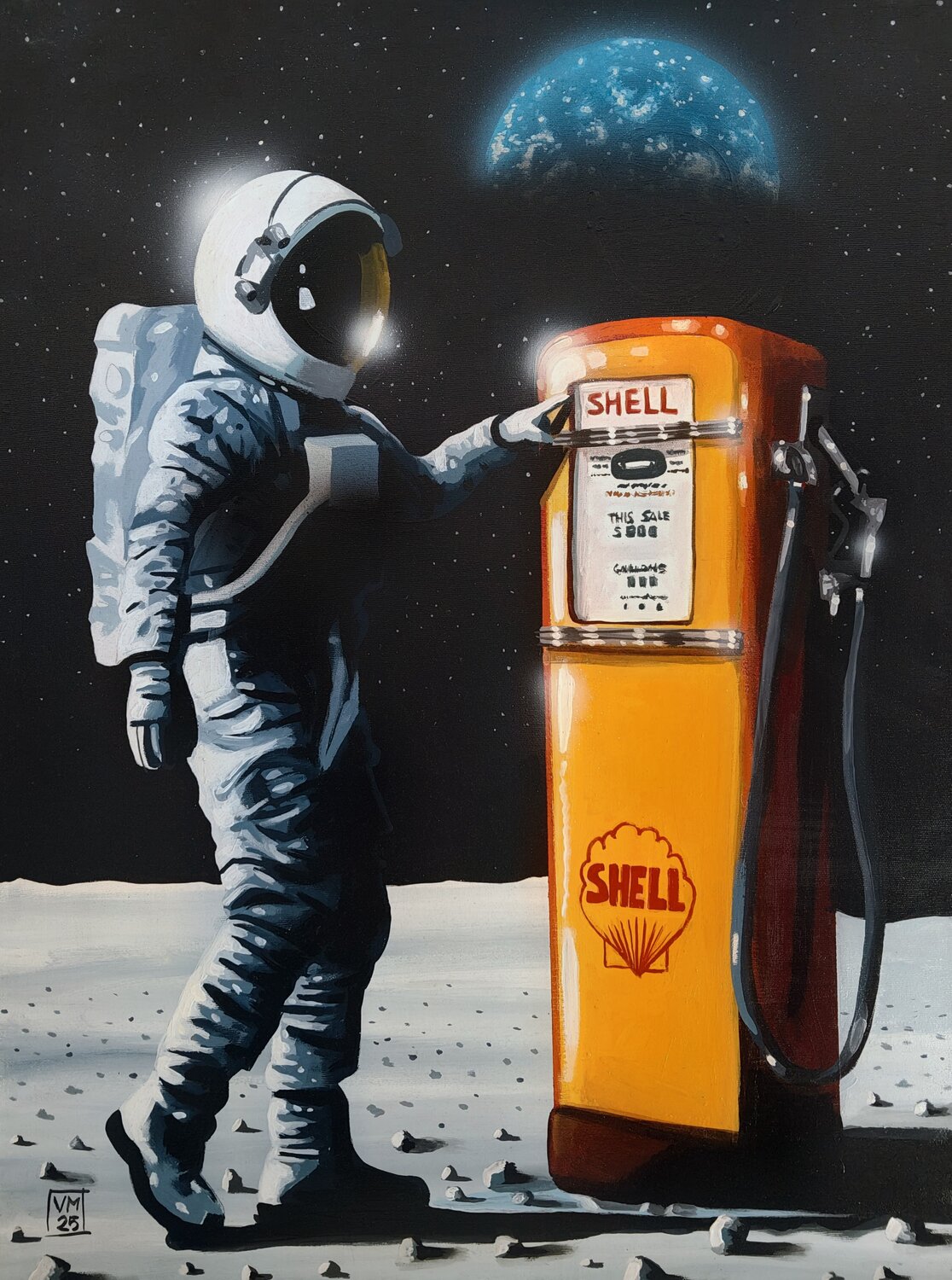 Good Oil 𝗩𝗶𝗻𝗰𝗲𝗻𝘇𝗼 𝗠𝗮𝗿𝗶𝗻𝗼 Original painting for sale