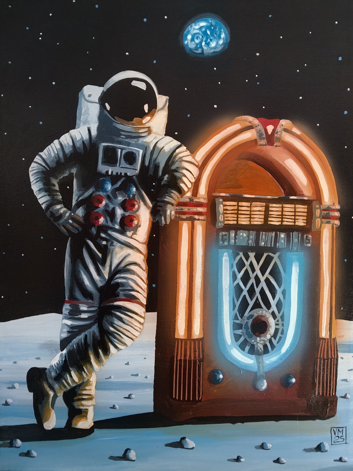 Good Vibes 𝗩𝗶𝗻𝗰𝗲𝗻𝘇𝗼 𝗠𝗮𝗿𝗶𝗻𝗼 Original painting for sale