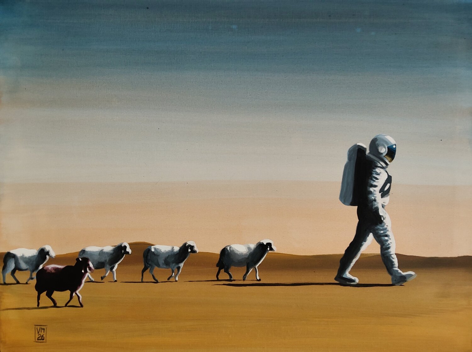 Outlier 𝗩𝗶𝗻𝗰𝗲𝗻𝘇𝗼 𝗠𝗮𝗿𝗶𝗻𝗼 Original painting for sale