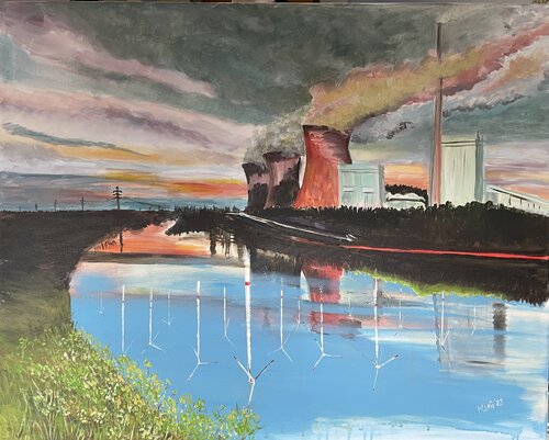 Eine schöne, saubere Zukunft by Marij Vervaart, Painting for Sale on Select