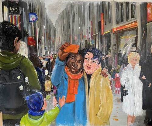 Stadtbild by Marij Vervaart, Painting for Sale on Select