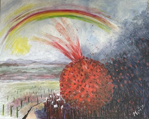 COVID by Marij Vervaart, Painting for Sale on Select