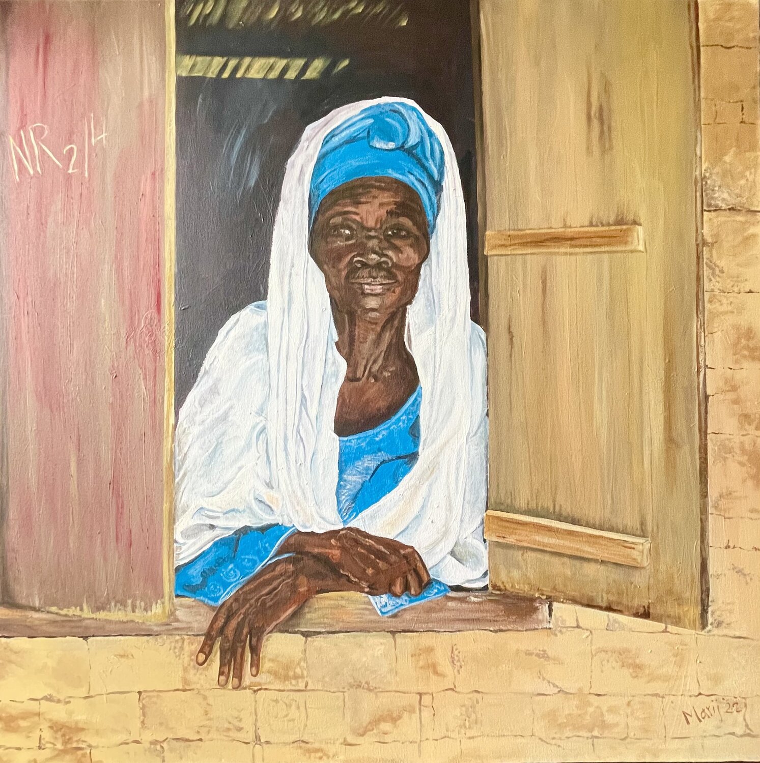 Afrikanerin Marij Vervaart Original painting for sale
