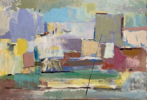 Puerto mediterráneo Nº 2 by Agustí Viladesau, Painting for Sale on Select