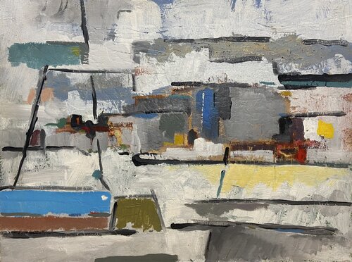 Puerto mediterráneo Nº 5 by Agustí Viladesau, Painting for Sale on Select