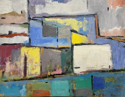 Puerto mediterráneo Nº 7 by Agustí Viladesau, Painting for Sale on Select