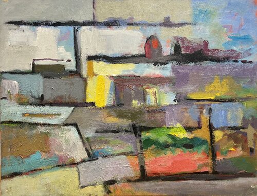 Puerto mediterráneo Nº 8 by Agustí Viladesau, Painting for Sale on Select