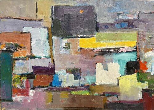 Puerto mediterráneo Nº 12 by Agustí Viladesau, Painting for Sale on Select