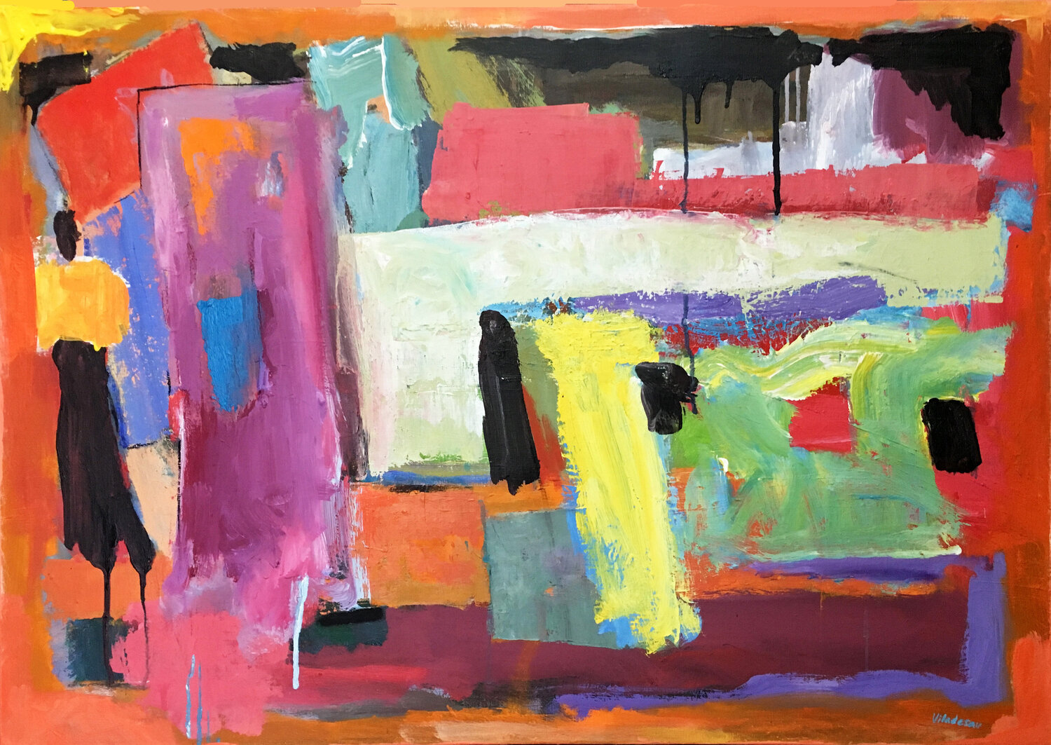 Black Market Agustí Viladesau Original painting for sale