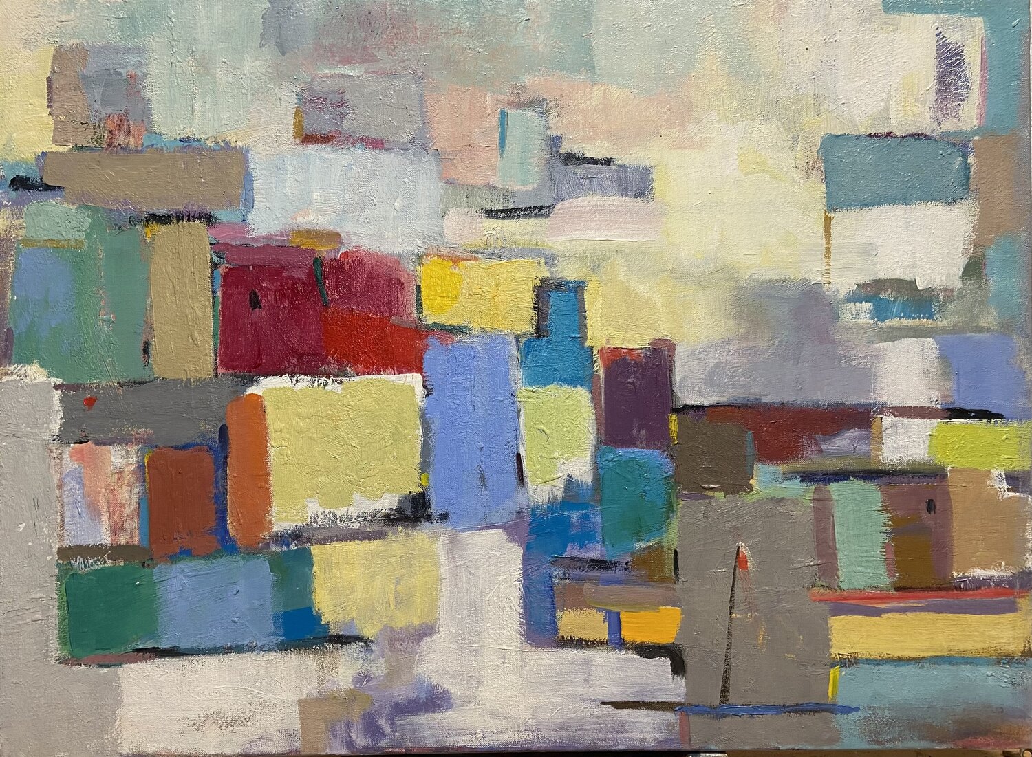Puerto mediterráneo Nº 4 Agustí Viladesau Original painting for sale